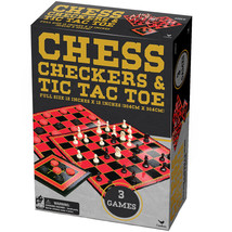 Cardinal Classic Games Chess Checkers Tic Tac Toe - £66.48 GBP