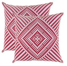 TreeWool (Pack of 2) Decorative Throw Pillow Covers Kaleidoscope Accent in 100%  - £18.24 GBP