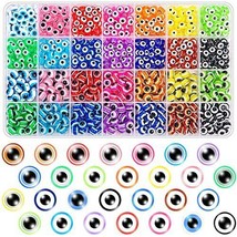 28 Styles Evil Eye Beads Bracelets Kit, Evil Eye Beads for Bracelets (8mm) - $20.72