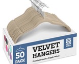 Premium Velvet Shirt Hangers (50 Pack) Non Slip Clothes Hangers, Ultra S... - $31.99