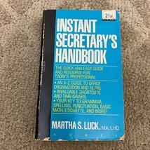 Instant Secretary&#39;s Handbook Paperback Book by Martha S. Luck Dell 1998 - £9.58 GBP