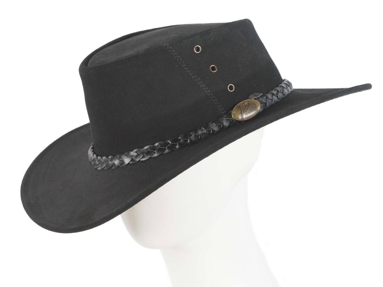 Real Australian Leather Hat by Jacaru. Made in Australia. Black - $69.95