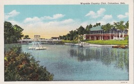 Wayside Country Club Columbus Nebraska NE Postcard Curteich Unused - £2.35 GBP