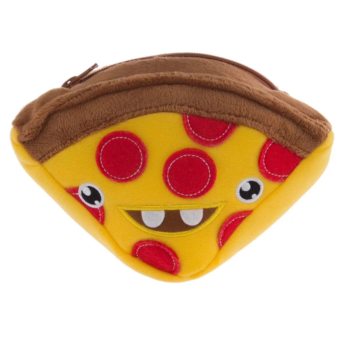 NEW Hallmark ZipZips Plush Pizza Carry Case Bag Handheld Tote 7 x 5 x 2.... - $9.95