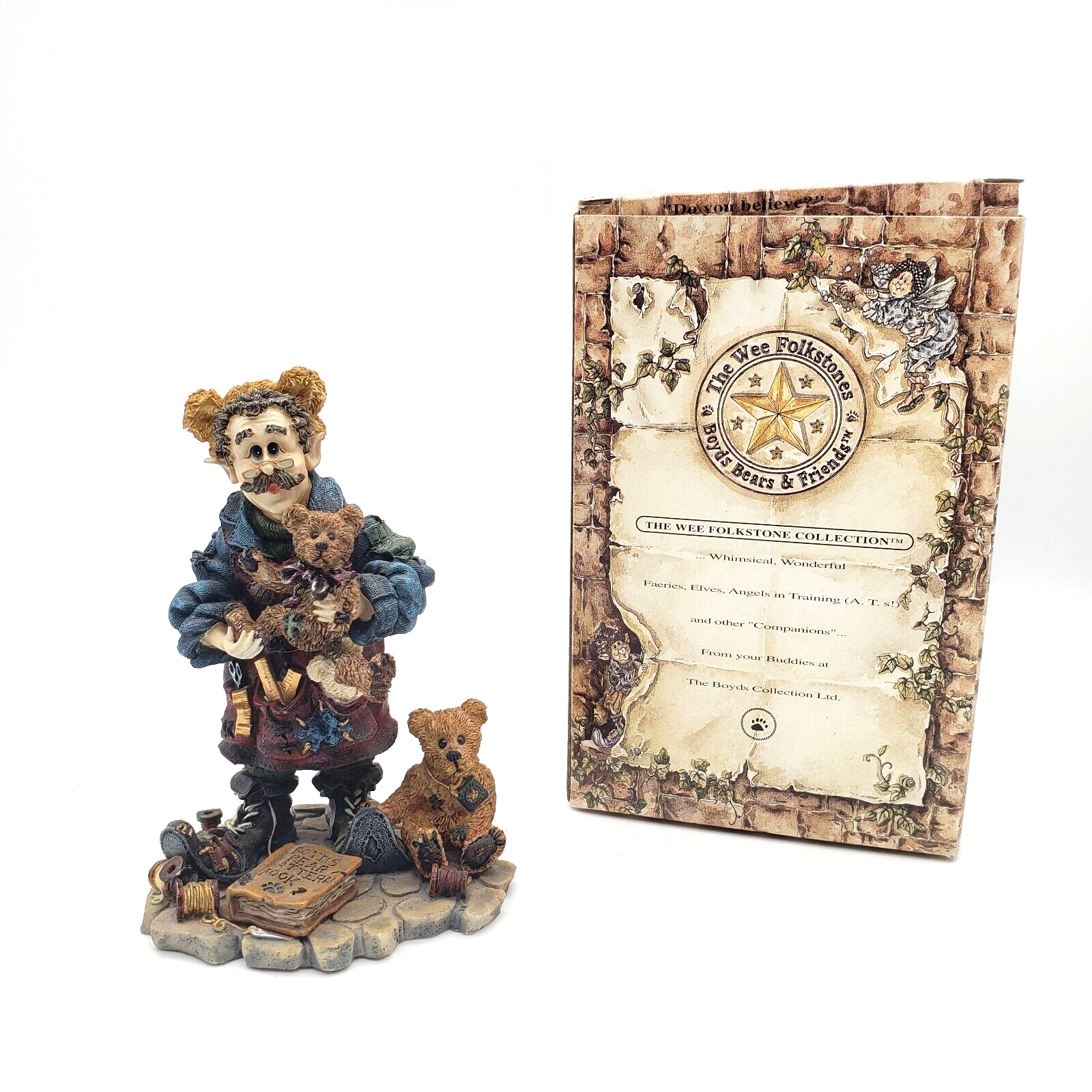 Boyds Bears & Friends 'The Bearmaker Elf' The Wee Folkstones #36400 In Box 1996 - £15.78 GBP