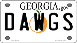 Dawgs Georgia Novelty Mini Metal License Plate Tag - $14.95