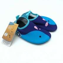 Cituo Baby Boys Girls Water Shoes Slip On Fabric Whale Blue 28/29 US 9/10 - $9.74