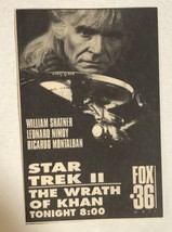 Star Trek II Wrath Of Khan Vintage Tv Guide Print Ad Ricardo Montalban Tpa28 - $5.93