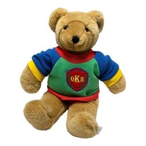 Oshkosh B&#39;Gosh Bear 15 inch Bear Primary Color Sweater Vintage OKB - £28.41 GBP