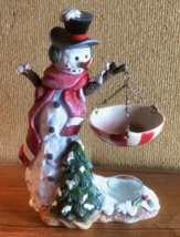 Yankee Candle Snowman Tart Warmer Winter Home Decor Wax Melt Warmer - £47.95 GBP
