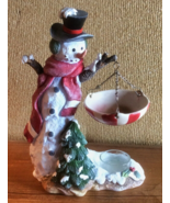 Yankee Candle Snowman Tart Warmer Winter Home Decor Wax Melt Warmer - £47.07 GBP
