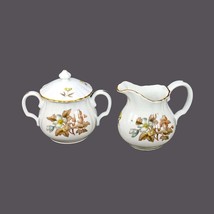 Royal Worcester Dorchester Z2637 creamer and covered sugar bowl made in ... - $89.99