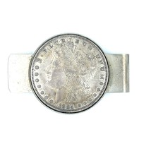1884 Argent Morgan Dollar Pièce de Monnaie Pince - $125.93