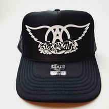 AeroSmith  Hat Cap Vintage Trucker Style Mesh Snapback Foam Front Rock Band - $17.81