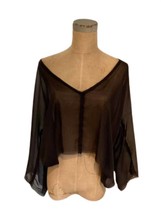 Jaga v-neck top Black - $208.00