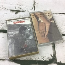 Vintage John Cougar Mellencamp Cassette Tapes Lot Of 2 Scarecrow Human Wheels - £5.40 GBP