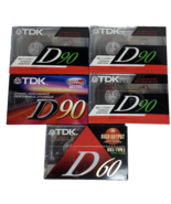 TDK Cassette Tapes Assortment 90&amp;60 Minute 5 Tapes New - £20.19 GBP