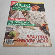 Magic Crochet June 1992 Number 78 Oval Mats Beautiful Window Wear - $11.98