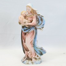 Lefton&#39;s Virgin Mary Baby Jesus Figurine 2202 8&quot; Tall - £21.92 GBP