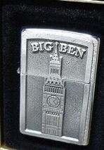 Rare 2003 London's Historic Big Ben Tower Emblem Zippo Lighter - $71.25