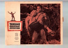 TARZAN&#39;S GREATEST ADVENTURE-LOBBY CARD #1-1959-GORDON SCOTT-11X14 - £23.93 GBP