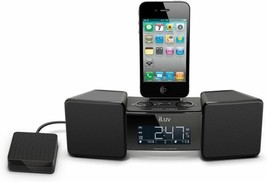 iLuv IMM155 Vibro II Alarm Clock 30-Pin Speaker Dock for iPhone or iPod (Black) - £46.53 GBP