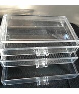 Isaac Jacobs Clear Acrylic 3-Drawer Stackable Jewelry Organizer, - £39.22 GBP