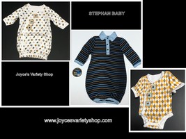 Stephan Baby Infant Gowns or Snapshirt 100% Cotton Various Styles Preemie 4-6 Lb - £5.62 GBP