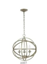 Sarolta Sands 3-Light Orb Chandelier Silver - £55.69 GBP