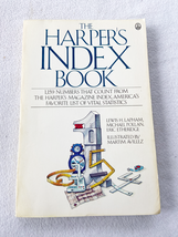 1987 PB The Harper&#39;s Index Book by Lapham, Lewis H.; Pollan, Michael; Et... - £10.18 GBP