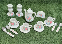 Ceramic Doll tea set vintage or antique - $16.68