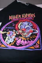 Killer Klowns Band Black Multicolor Tee Shirt Crew Neck  Size Small 1221 - £10.57 GBP