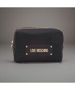 LOVE MOSCHINO Nylon Timeless Pouch With Gold Tone Hardware   - $110.00