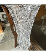 ANTIQUE EAPG EARLY AMERICAN PRESSED GLASS CORSET VASE DIAMOND QUILT STAR... - $1,314.89 MXN