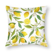 Mondxflaur Lemon Pillow Case Covers for Sofas Couches Polyester Decorative Home - £8.78 GBP+