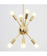Mid Century Sputnik Chandelier 8 Arms modern chandelier Brass Ceiling Li... - £138.20 GBP