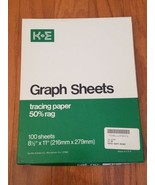 K+E Graph Tracing Papier Semi-Logarithmic Gitter 5 Cycles X 70 Div 46 62... - £19.00 GBP