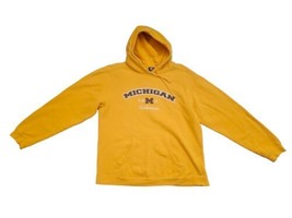 Vintage University Of Michigan Wolverines Yellow Starter hoodie Sz Medium  - £16.45 GBP