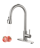 Kitchen Faucets with Pull Down Sprayer (3 Modes), Brushed Nickel Kitchen... - $30.94+