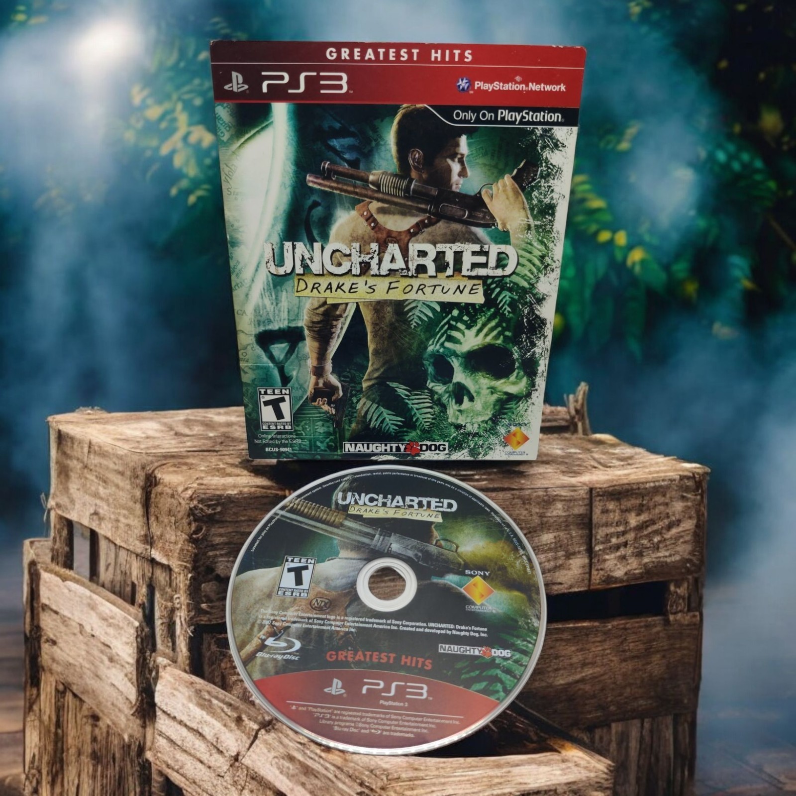 Uncharted: Drake&#39;s Fortune (Sony PlayStation 3, 2009) Cardboard Sleeve P... - $9.69