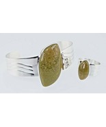 Jay King DTR Sterling Silver Cuff &amp; Ring Set w/ Green Jasper - $351.00 CAD