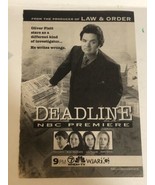 Deadline Tv Show Print Ad Oliver Platt Bebe Neuwirth Tpa15 - $5.93