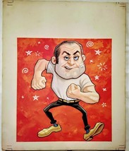 Vintage Original Gouache by Lloyd Rognan &quot;Brawler&quot; - £233.45 GBP