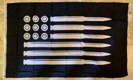 Bullets and Ammo 2nd Amendment 3x5 Flag Machine Gun NRA Trump Banner - £14.09 GBP