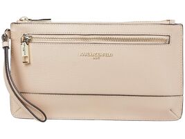 Karl Lagerfeld Paris Women Leather Slg Wristlet Bag Clutch Shell One Siz... - $69.99