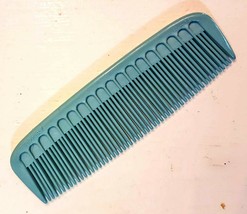 Tupperware Turquoise Blue Pocket Comb 4.5&quot; VTG Barber Vanity Collectible 62-14 - £11.79 GBP