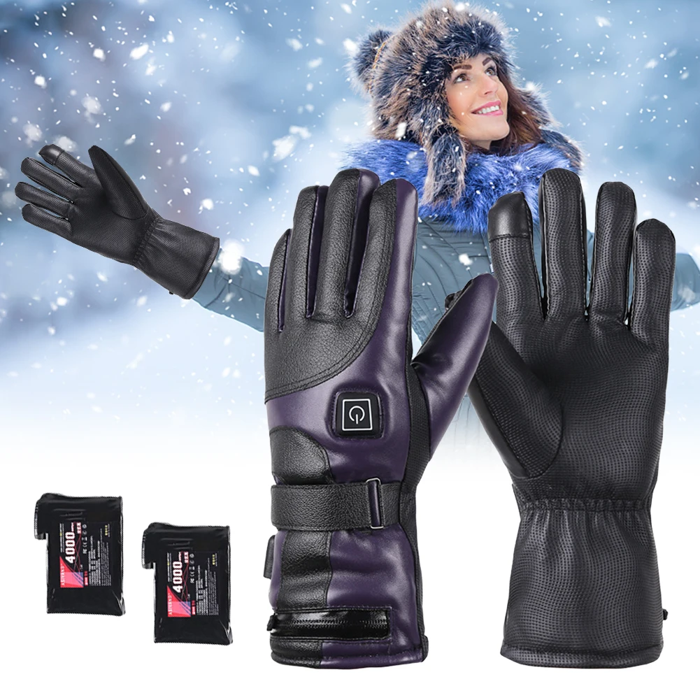 Heating Thermal Gloves Waterproof Riding Heating Gloves 3 Gear Winter Cy... - $59.20+