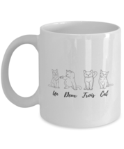 Coffee Mug Funny Un Deux Trois Cat Pet Lover  - $14.95