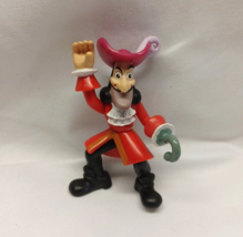 Disney Jake And The Neverland Pirates CAPTAIN HOOK Action Figure Toy 3.25&quot; - £8.99 GBP