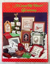 Vintage 1987 A Cross My Heart Christmas Counted Cross Stitch Designs Pat... - $9.45